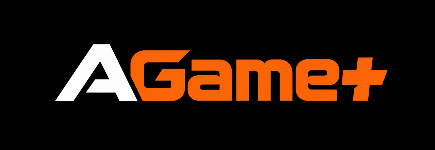 Siyah Zeminde AGame+ Logosu